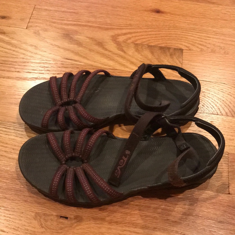 Maroon Teva Sandals